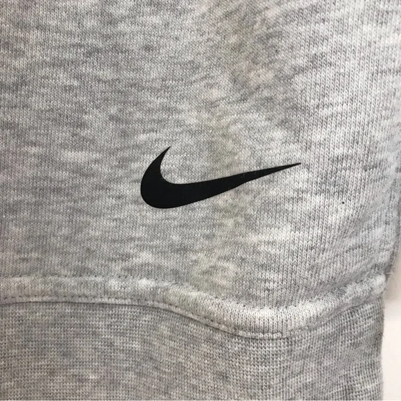 Nike Heather Gray Dry Training Hoodie Vented Droptail - Picture 5 of 8